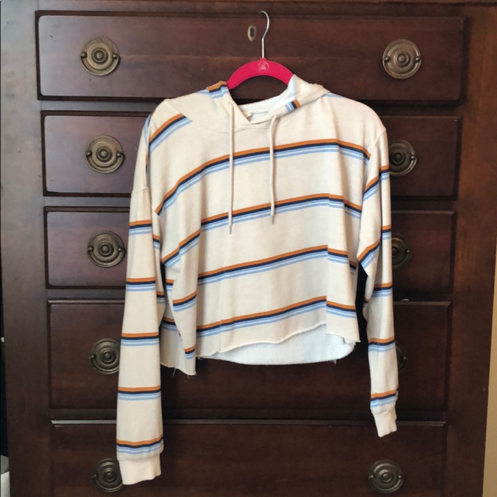 Multi color crop sweatshirt